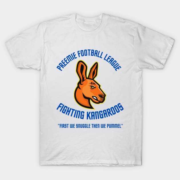 Preemie Football League Fighting Kangaroos T-Shirt by Preemie Adventures